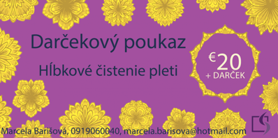 Darčekový poukaz v hodnote 20 €