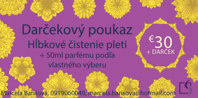 Darčekový poukaz v hodnote 30 €